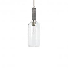  2097-79 - Bronson Glass Pendant Long Pewter